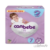 پوشک کودک مدل اکونومیک سایز 7 جان به به 21 عددی ا Ekonomik size 7 Baby diapers can bebe کد 330194