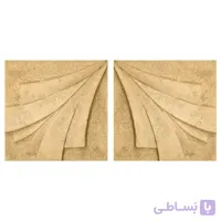 دیوارپوش تندیس و پیکره شهریار مدل امای کد W1010 09 بسته 2 عددی