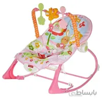 راکر و نی نی لای لای فیشر پرایس fisher price صورتی
