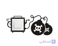 استیکر کلید و پریز بمب ساعتی کد h2108