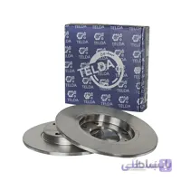 دیسک ترمز عقب تلدا مناسب پژو 206 تیپ 5 ، تیپ 6 و صندوقدار V2،V8,V9