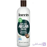 شامپو آرگان اینکتو، ترمیم کننده و درخشان کننده موها حجم 500میل