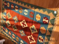 گلیم دو رو دستبافت رج code 206H ا Persian handmade kilim