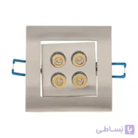 چراغ توکار سقفی 4 وات مربعی 10×10 سانتی