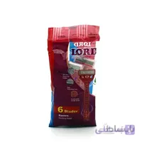 تیغ اصلاح زنانه 6لبه پفکی لرد