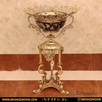آجیل خوری برنزی کنار سالنی طرح سیمرغ کد ۵۰۵