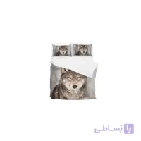 ست لحاف دو نفره ۶ تکه سه بعدی king size -طرح wolfy