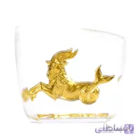تندیس کریستال طلا نماد ماه تولد دی سایز متوسط کد CS10
