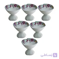 مجموعه ظروف هفت سین 6 پارچه مدل کاملیا
