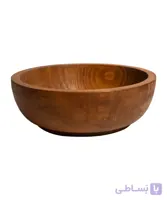 کاسه گرد سایز 29 چوبی طرح ژیوا