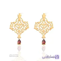 گوشواره طلا زنانه طرح اسلیمی کد XE108