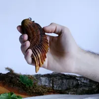فندک سنگی طرح بال فرشته دستساز چوبی کد ۱۰۲۴۹۶