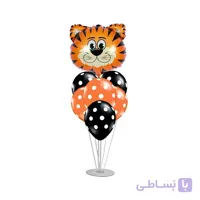 استند بادکنک 7 شاخه طرح ببر مدل STA293