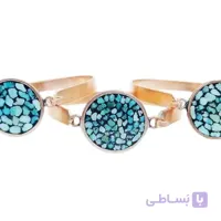 دستبند مسی فیروزه کوب کد ZI 72