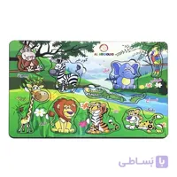 جورچین چوبی حیوانات جنگل برجسته