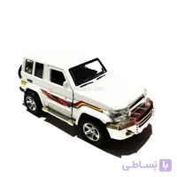 ماشین اسباب بازی تویوتا مدل لندکروز دو در اتاق دار فلزی