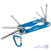مجموعه 8 عددی آچار ستاره‌ای تاشو نووا مدل NTK-1008 ا Nova NTK-1008 Knife Key Wrench Set 8 PCS