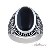 انگشتر نقره مردانه مدل عقیق خاص و زیبا AM_067