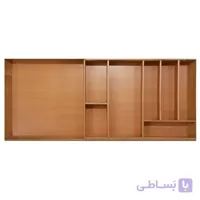 تقسیم بندی کشو قاشق چنگال چوبی راش ملونی