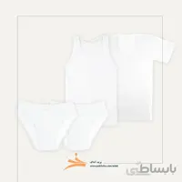 پک ست زیرپوش مردانه سفید آداک کد 41101