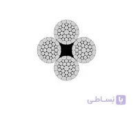 سیم بکسل کلایمر HD Galvanized هات دیپ گالوانیزه چینی 8.3 میلیمتر با ساختار 31*4