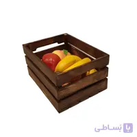 جعبه چوبی طرح ایکیا مدل h 15 رنگ قهوه ای