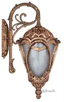 چراغ دیواری حیاطی تکشیدفام مدل مهرگان 8703D