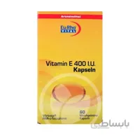 کپسول ویتامین ای 400 یوروویتال 60 عدد ا EuRho Vital Vitamin E 400 IU 60 Caps
