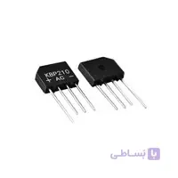 پل دیود شانه ای 1000 ولت 2 آمپر 1000V 2A KBP210