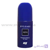 مام رول ضد تعریق مردانه نایس مدل Aqva Bvlgari حجم 60 میلی لیتر ا Nice Aqva Bvlgari Deodorant Roll-On for Men 60ml