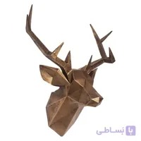 دیوار کوب طرح گوزن (مجسمه مدل سردیس دیواری گوزن) ونداهایپر - طلایی