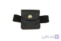 بازوبند و جاحرزی چرم طبیعی مشکی و عسلی