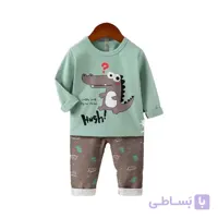 بلوز شلوار راحتی طرح تمساح کوچولو