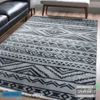 فرش جدید فانتزی طرح مراکشی طوسی