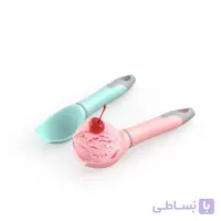 قاشق اسکوپ بستنی و میوه او استایل
