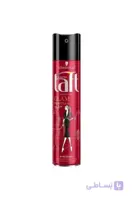 اسپری حالت دهنده مو taft hair spray شوارزکوف تافت مدل glam ponytail