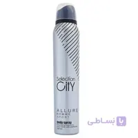 اسپری بدن مردانه سلکشن سیتی مدل Allure Homme Sport حجم 200 میلی لیتر ا Selection City Allure Homme Sport Body Spray for Men 200ml