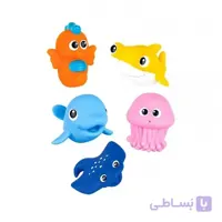 اسباب بازی حمام حیوانات دریایی 5 تکه Winfun مدل 007120