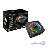 Thermaltake Toughpower iRGB Plus 850W 80 Platinum Digital RGB LED Smart Zero Fan SLI / Crossfire Ready ATX12V v2.4 / SSI EPS v2.92 منبع تغذیه 10 YR گارانتی PS-TPI-0850F2FDPU-1