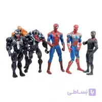 اکشن فیگور شخصیت ونوم و اسپایدرمن بزرگ اورجینال ۶عددی
