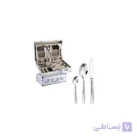 سرویس قاشق و چنگال استیل 138 پارچه دلمونتی مدل DL1330