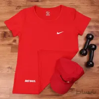 تیشرت زنانه سوزنی سایز بزرگ طرح نایک کد1054