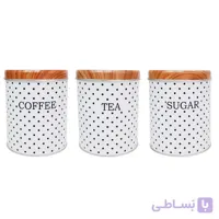 ست جا ادویه سه پارچه مدل خال خالی کد 07