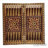 تخته نرد و صفحه شطرنج ستونی تمام خاتم سایز 40