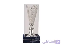 گلدان ملیله کاری سایز ۲۰ با باکس پلکسی