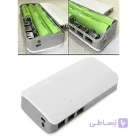 کیس پاوربانک سه خروجی USB به همراه برد 5 باتری