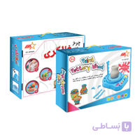 چرخ سفالگری با گل رس لویی دار