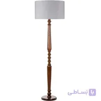 آباژور ایستاده چوبی چشمه نور مدل ML7016/F-T شید طوسی