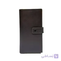 کیف پول دکمه دار چرم طبیعی