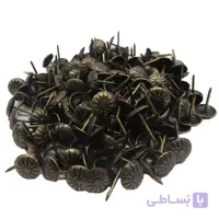 گل میخ گل برجسته زیتونی طول 15 قطر 11 میلی متر بسته 50 گرمی